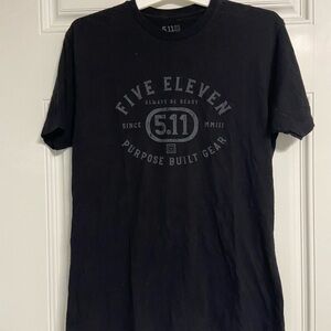 10- 5.11 TACTICAL Black Crew Neck T-Shirt